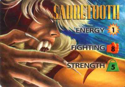 Sabretooth 3-Grid Character Card
